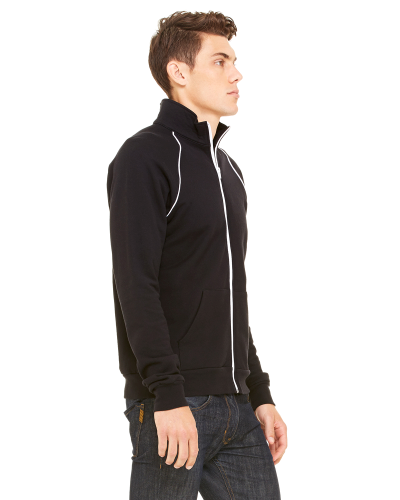 black and white fleece jacket